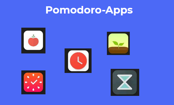 Icons von Pomodoro-Apps aus dem App-Store